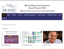 Tablet Screenshot of mthopegrief.com